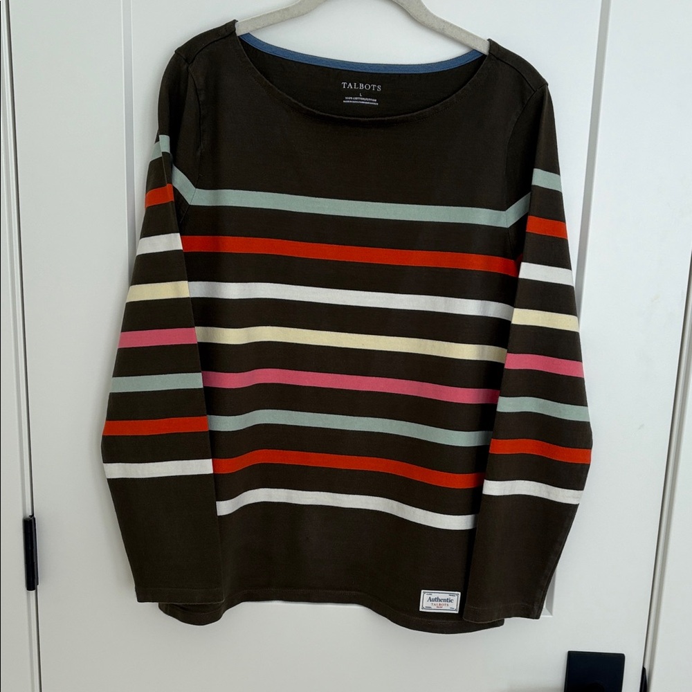 Talbots size L Autgentic Talbots long sleeved t shirt